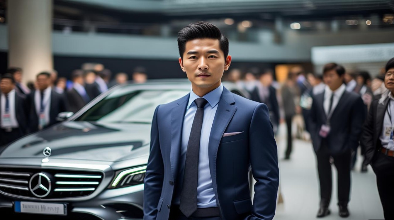 黄晓明奔驰发布会英语